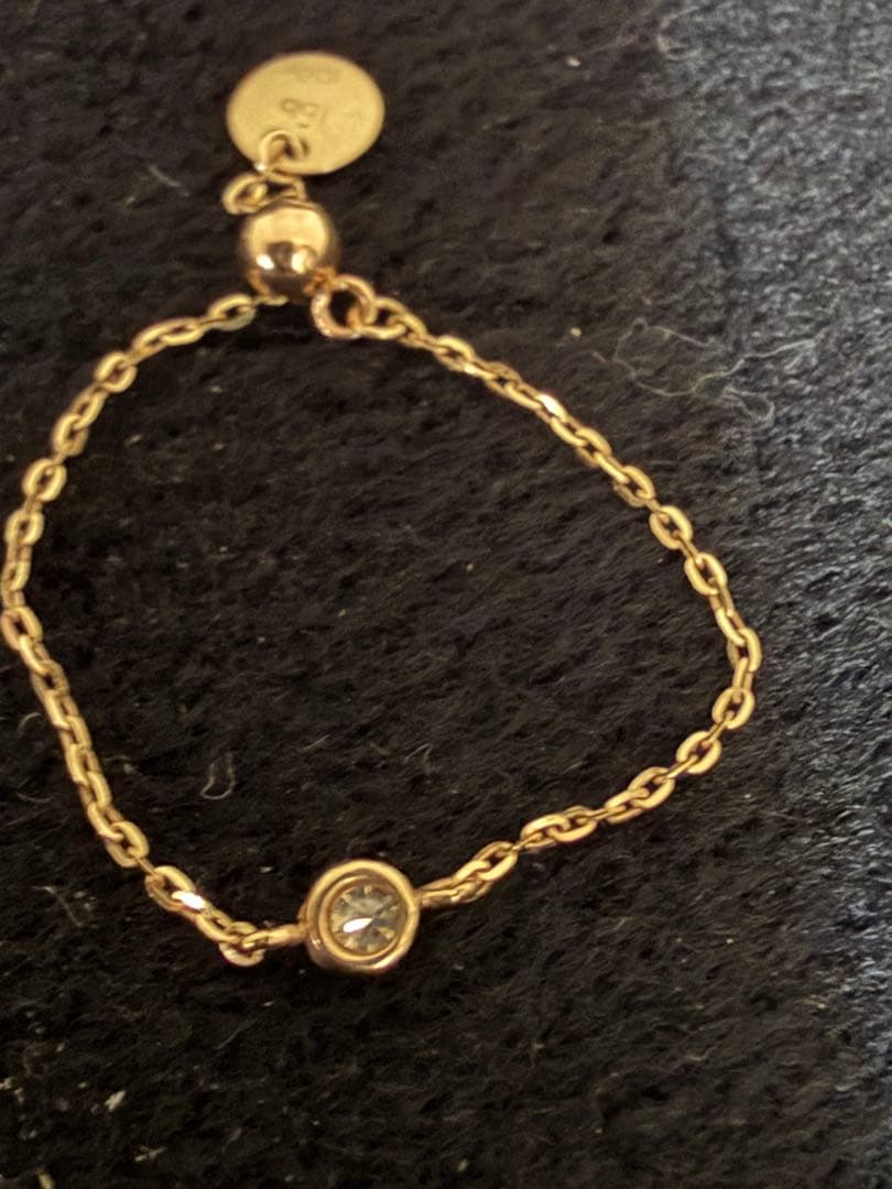 les bon bon ルボンボンアジャスタブルダイヤモンドリング10K