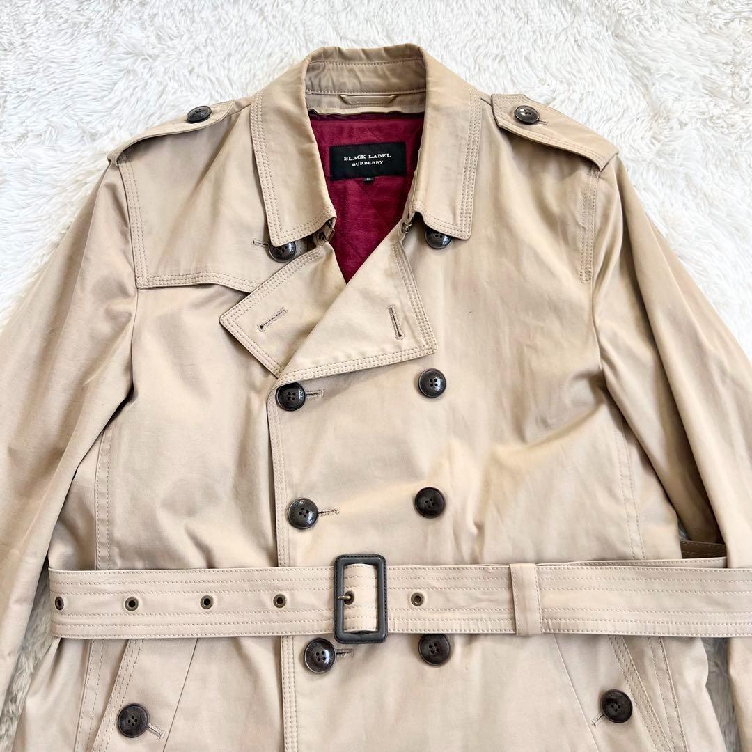 バーバリーブラックレーベル トレンチコート ライナー ノバチェック　XL
