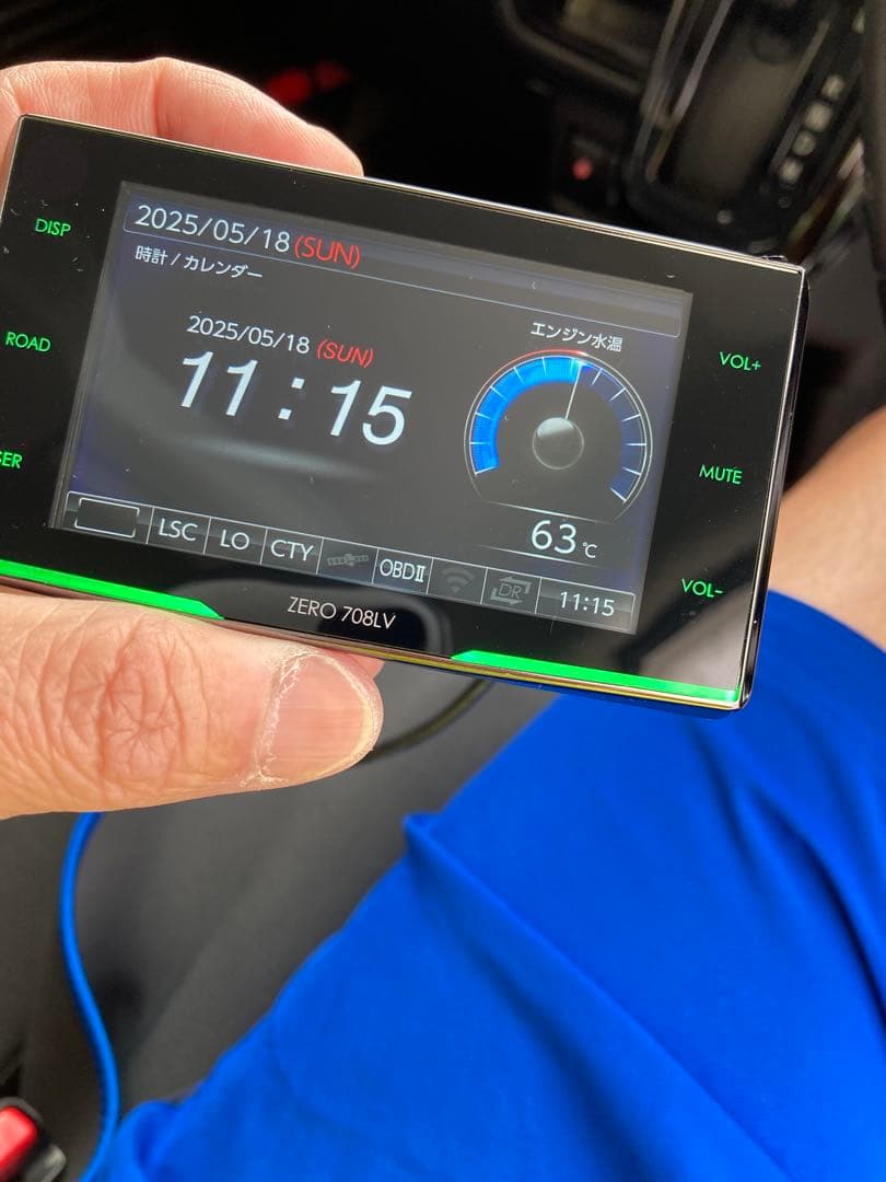 ZERO 708LV レーダー探知機 本体　オマケOBD2-Ｒ３