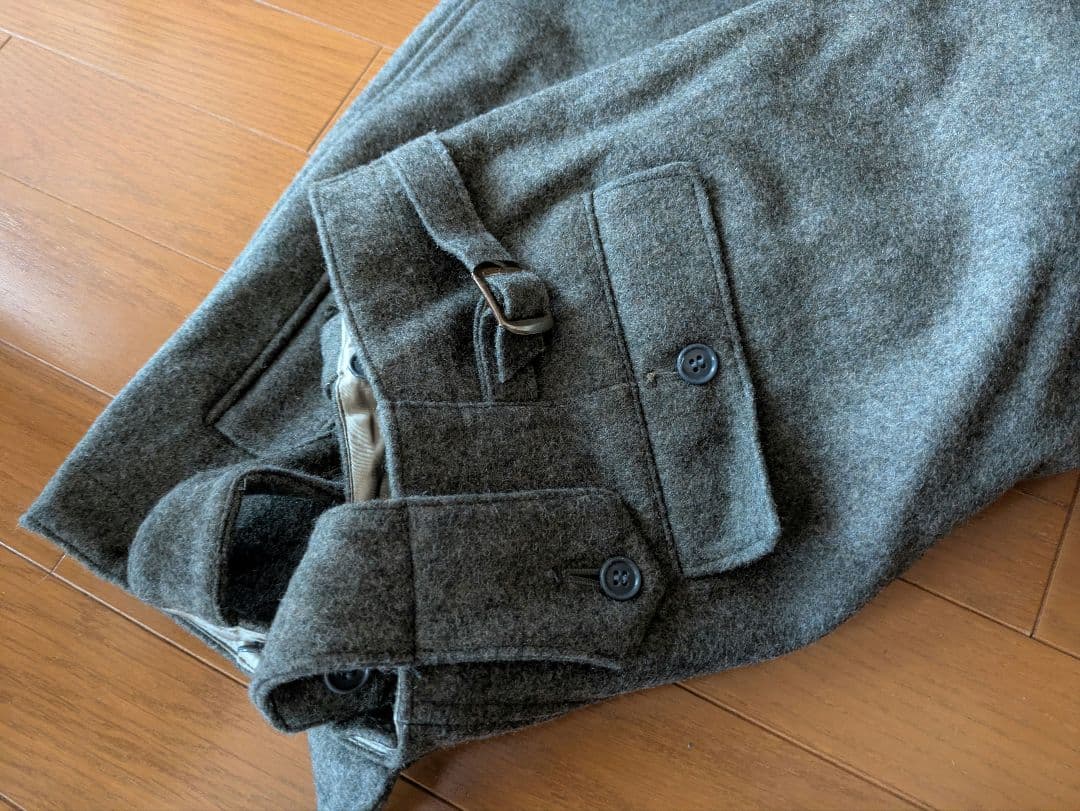 ドイツ軍戦闘服 ウール製 グレー