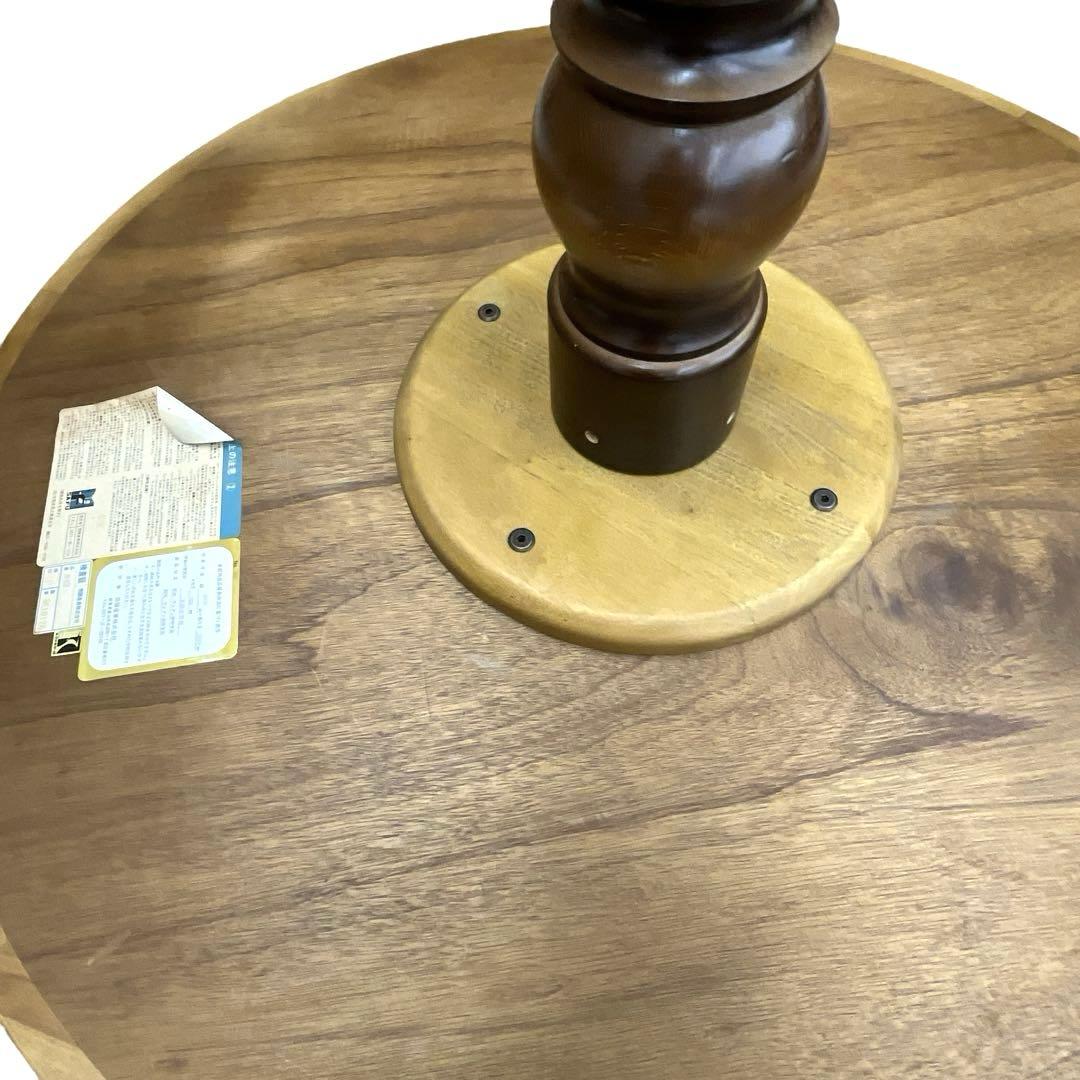 美品 飛騨産業 HIDA穂高 円形ダイニングテーブル 高級家具 105cm