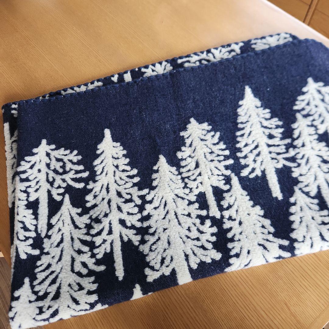 ミナペルホネン　metsä ブランケット　ネイビー