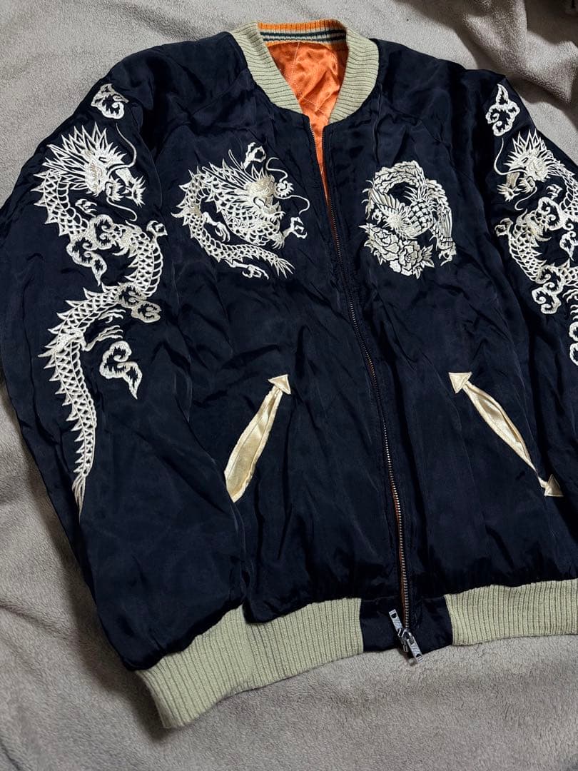 ２面用 CROPPED HEADS 龍 日本限定 スカジャン vintage
