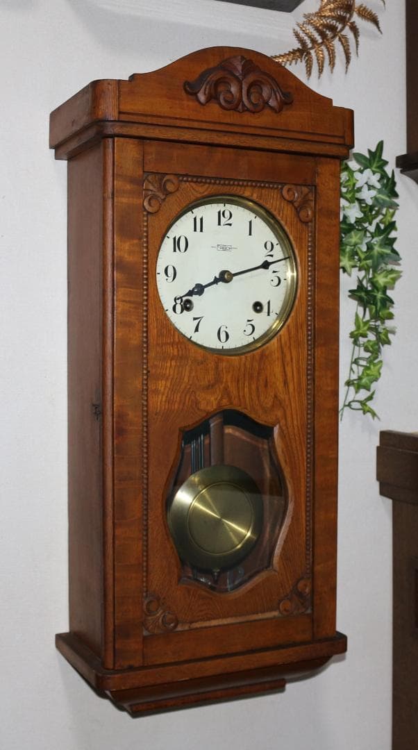 可動品 中型 EPOCH 今津時計 アンティーク 柱時計 掛時計 ２打打ち