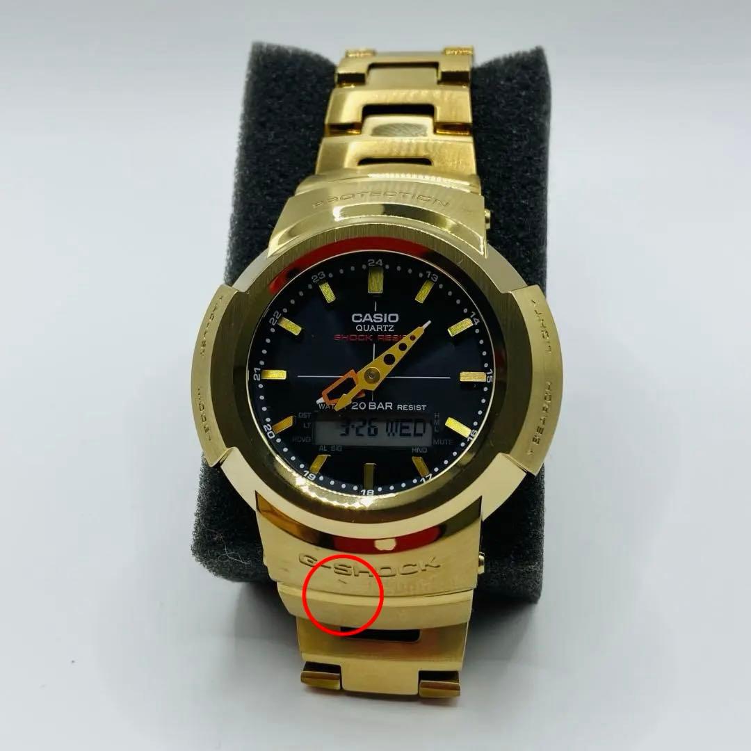 美品 G-SHOCK AWM-500GD カシオ フルメタル ゴールド