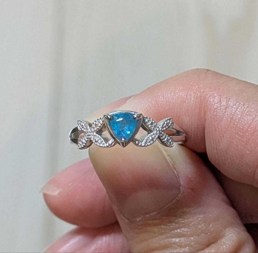 夏*野様 銅1.3%パライバトルマリン0.230ctリング