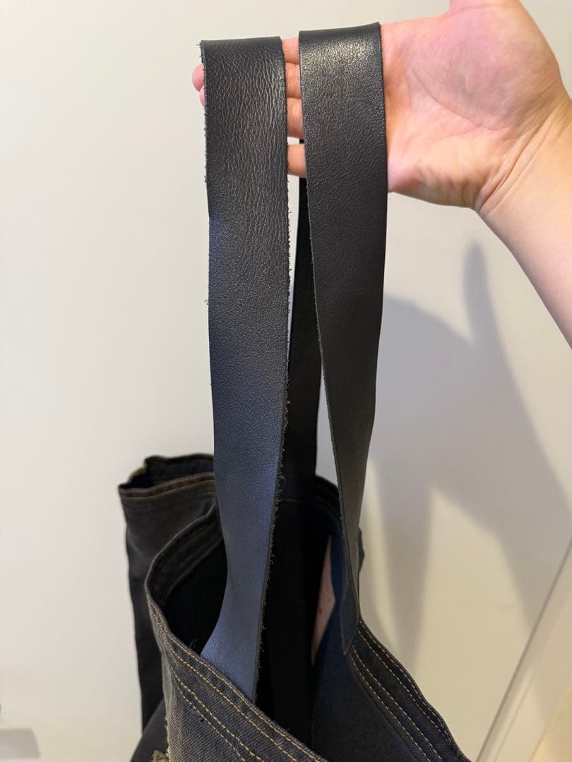 Y/PROJECT ブラックデニムトートバッグ