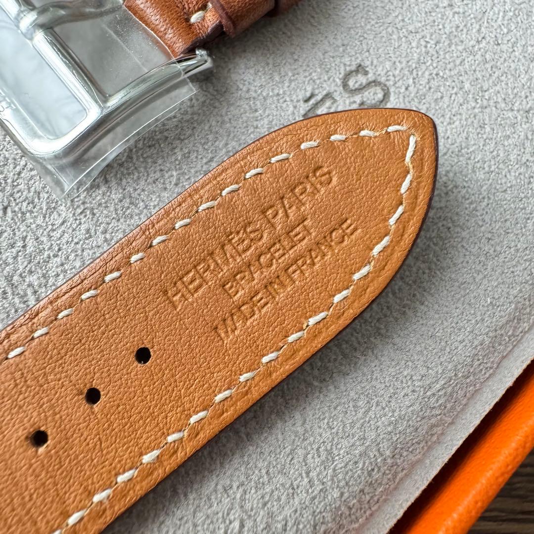 2489 Apple Watch エルメス　ブラウン　ドゥブルトゥール　二重