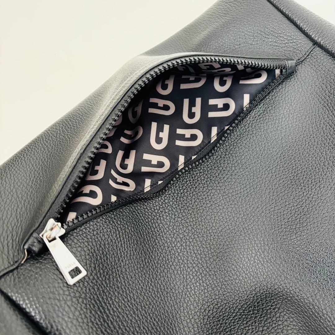 2721【美品】FURLA 本革 トートバッグ レザー A4収納 リバーシブル