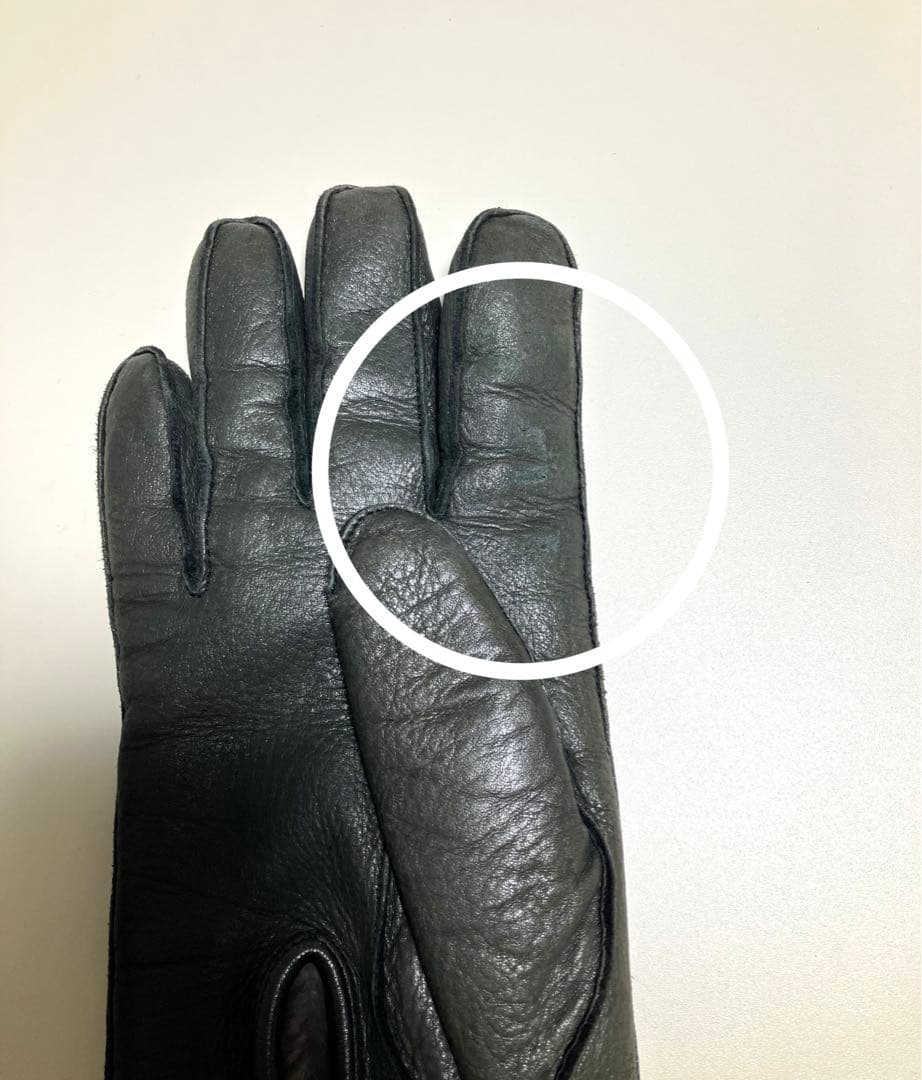 DENTS デンツ手袋　レザーグローブ　ディアスキン　ラビットファー