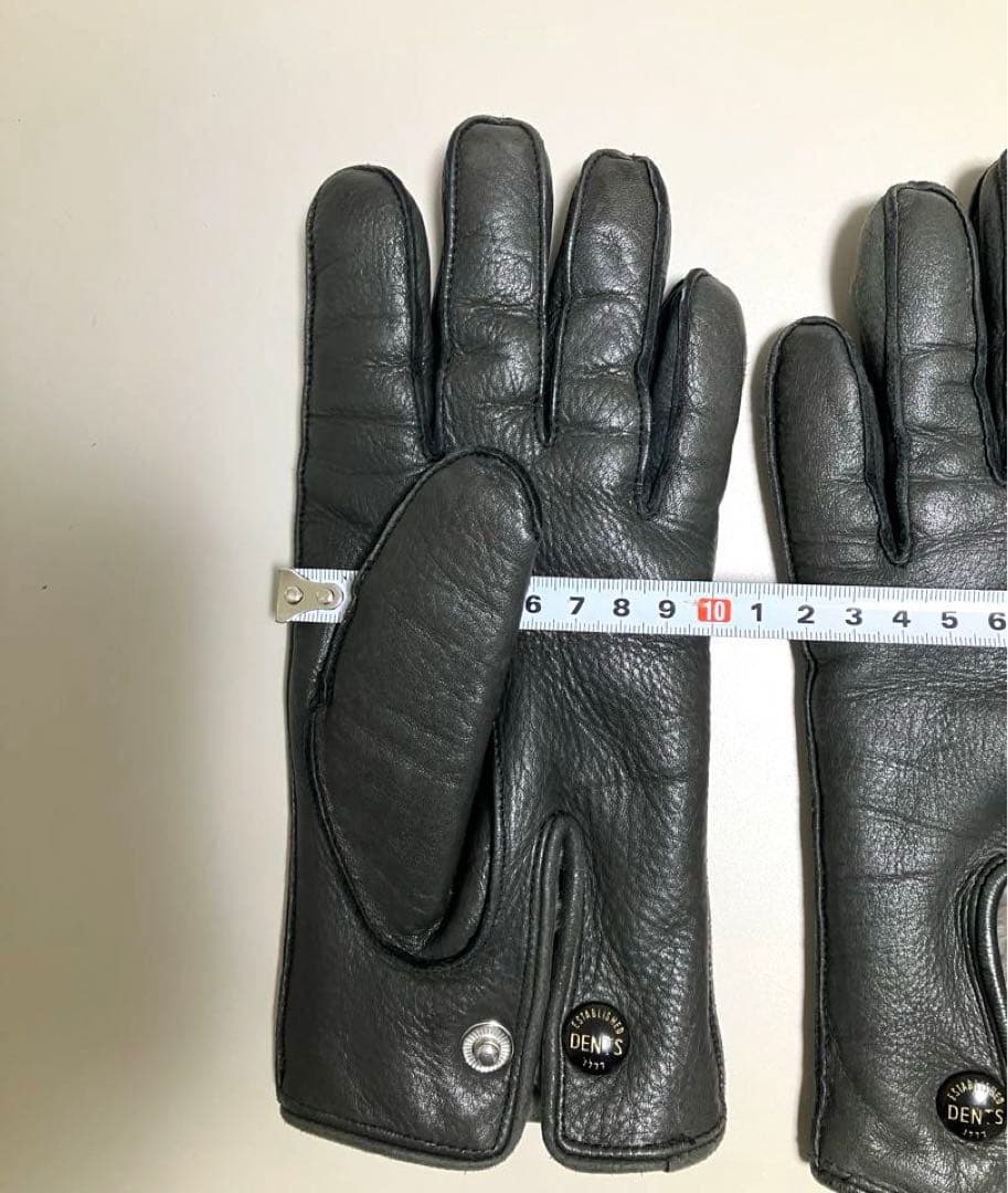 DENTS デンツ手袋　レザーグローブ　ディアスキン　ラビットファー