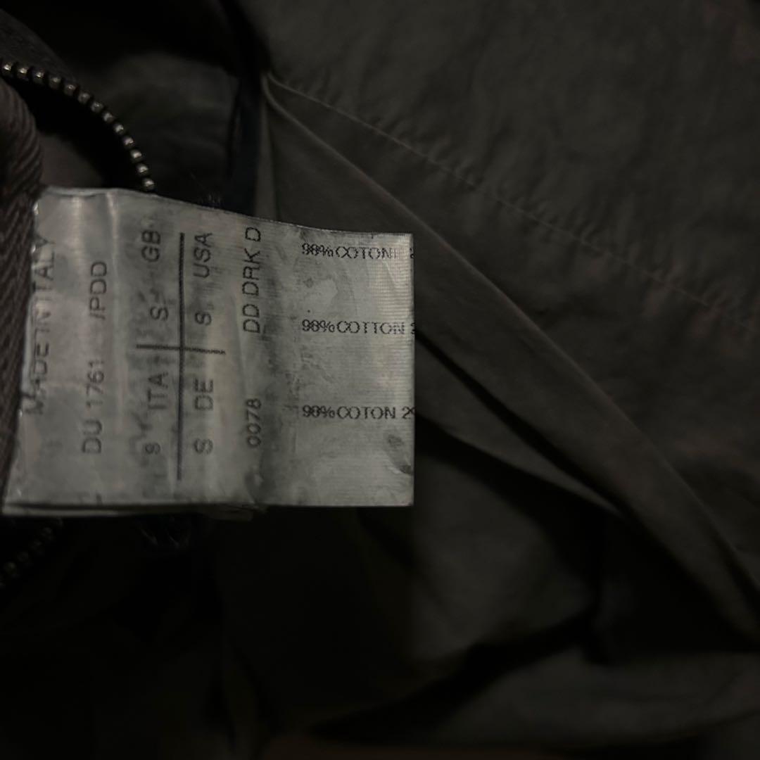 Rick Owens DRKSHDW 製品染め比翼ステンカラーコート