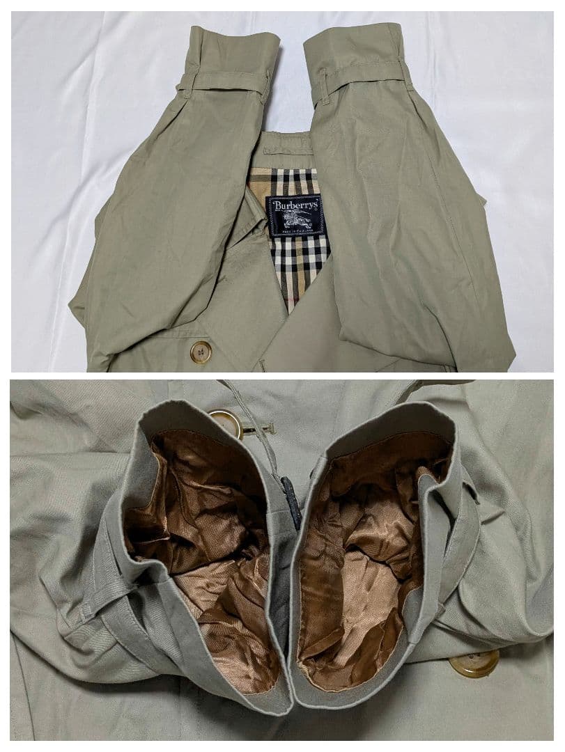 極美品　英国製 90s バーバリー　トレンチコート　ノバチェック　ロング丈　XL