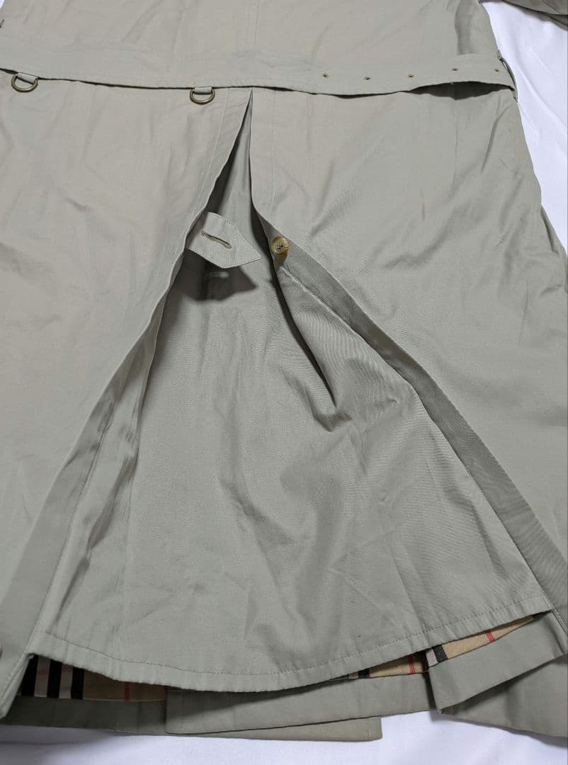 極美品　英国製 90s バーバリー　トレンチコート　ノバチェック　ロング丈　XL