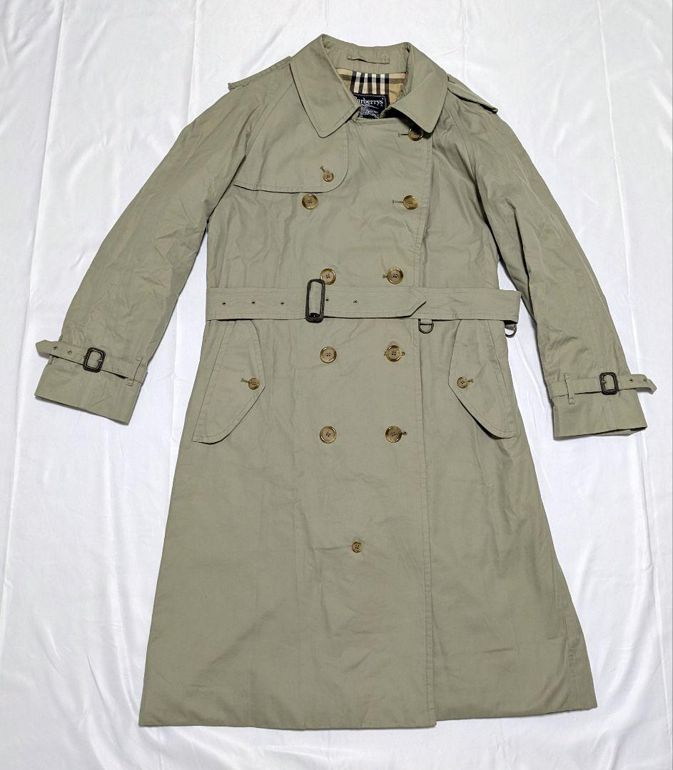 極美品　英国製 90s バーバリー　トレンチコート　ノバチェック　ロング丈　XL