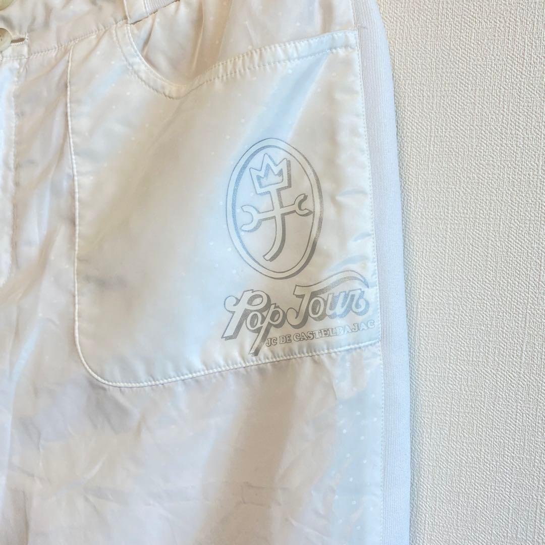 カステルバジャック ゴルフ 中綿ジャケット　パンツ セットアップ 白 M 防寒