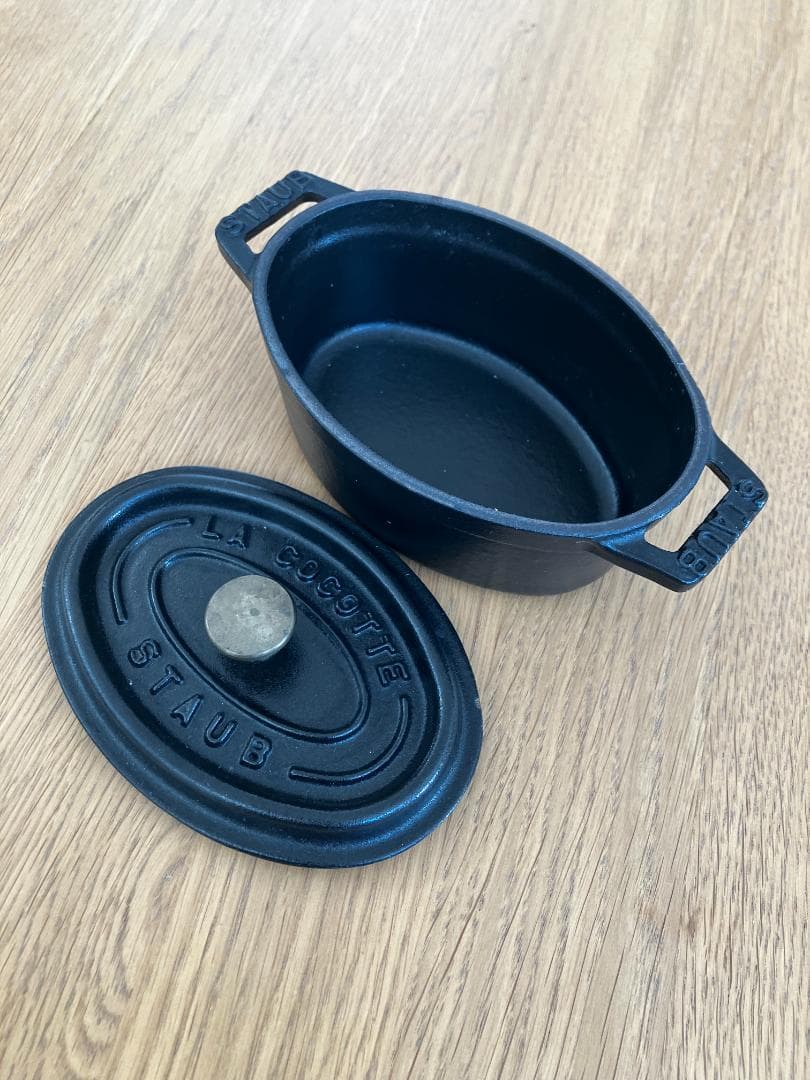 STAUB ストウブ ミニココットオーバル11㎝ 鋳物 黒