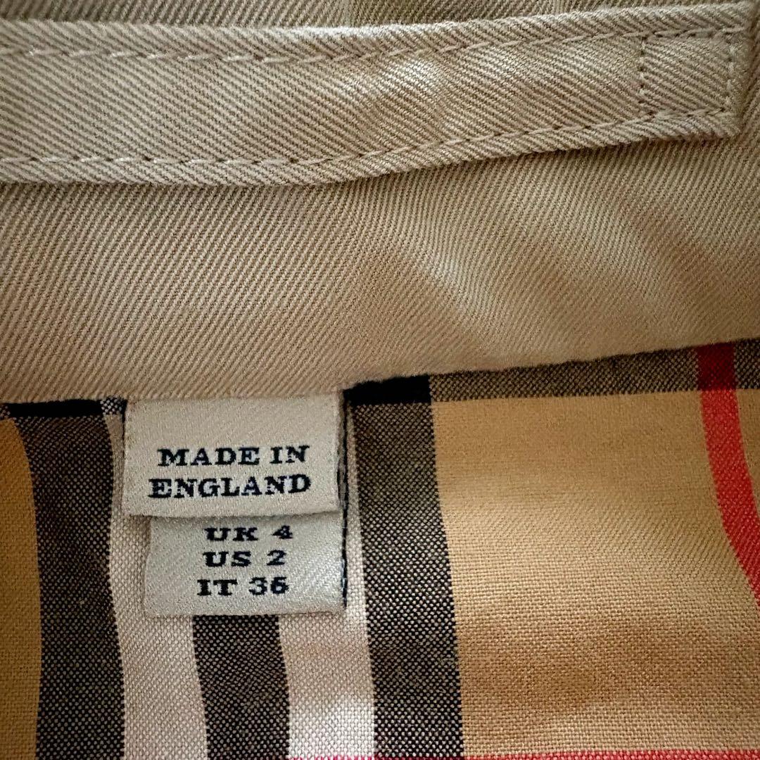 現行！　バーバリー　チェルシー　トレンチコート　ハニーベージュ　ノバチェック　S