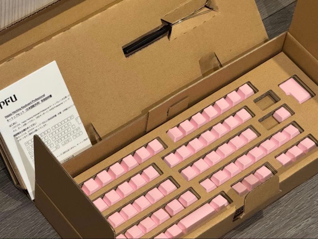 HHKB キーキャップ　桜　サクラ　日本語配列　無刻印