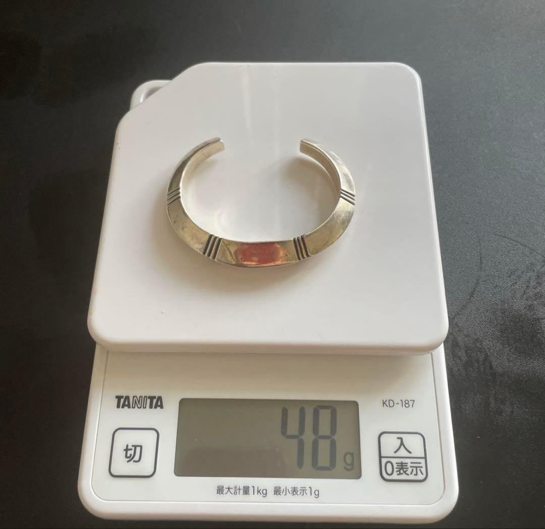 D. BEGAY ナバホ族 シルバーバングル ヴィンテージ48g