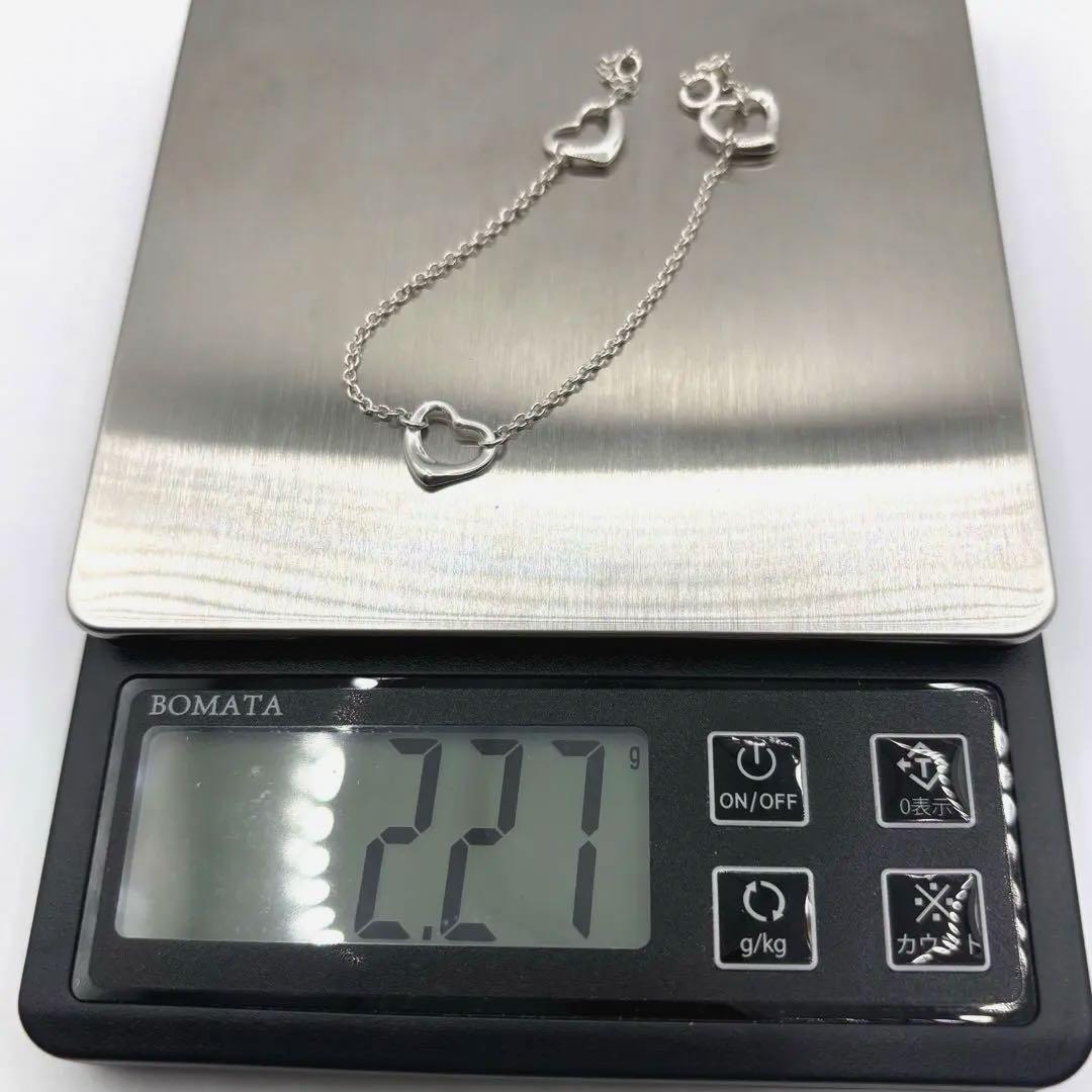 TIFFANY&Co.【美品】3連トリプルオープンハートブレスレット　925