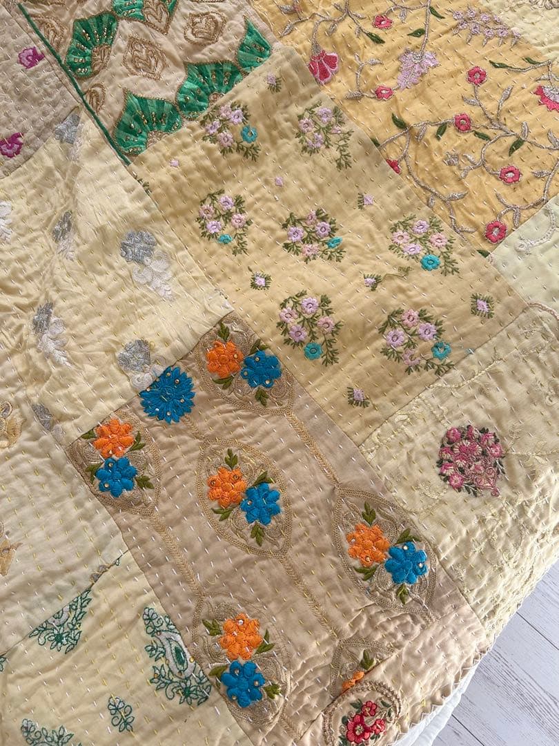 カンバディアキルト　イエロー　マライカ　チャイハネ