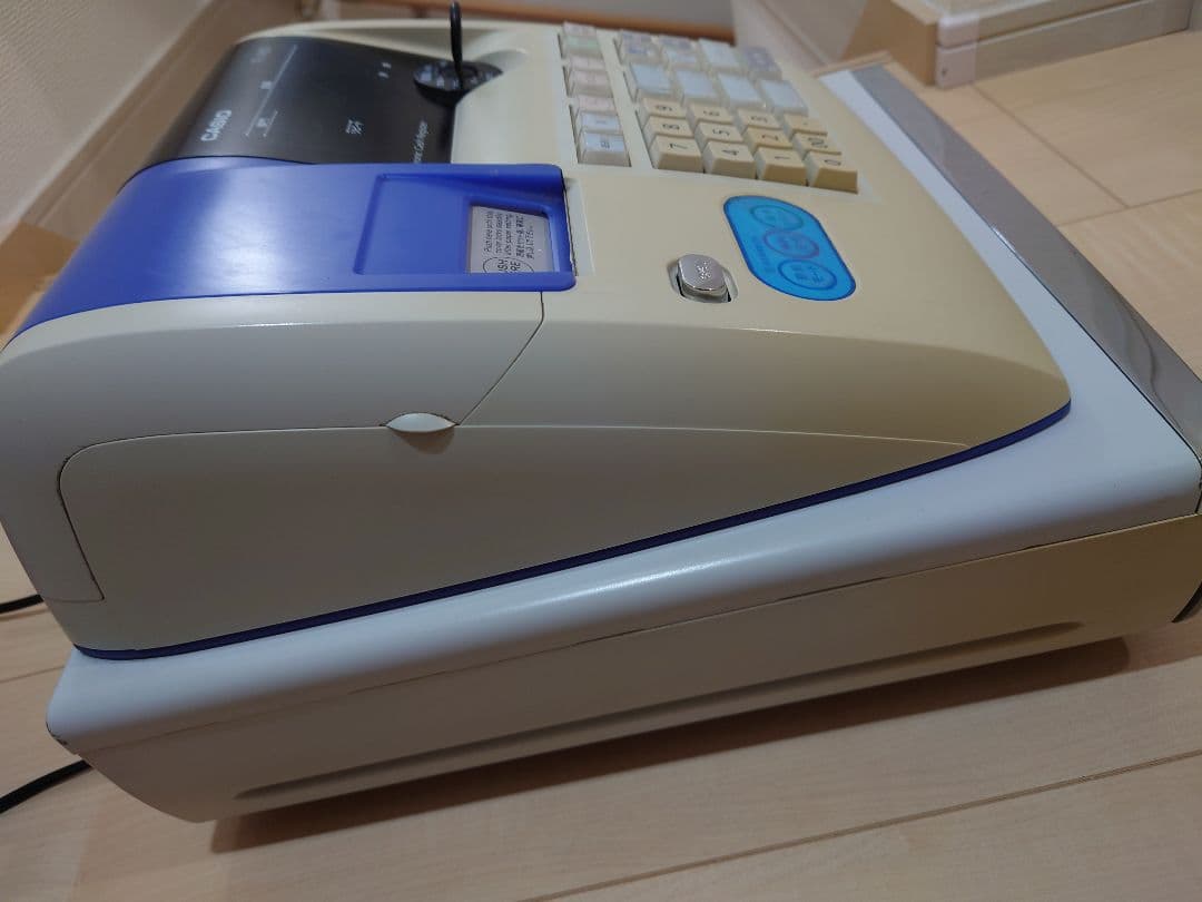 カシオ　レジスター　CASIO TE-M80 廃盤　希少ブルー