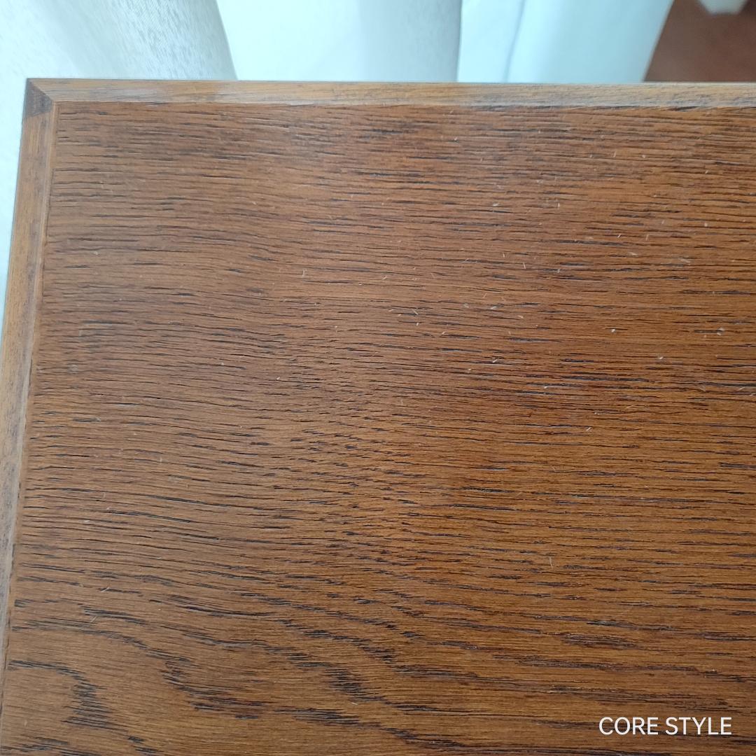 アンティークデスク 片袖机 オーク　ろくろ脚　A33