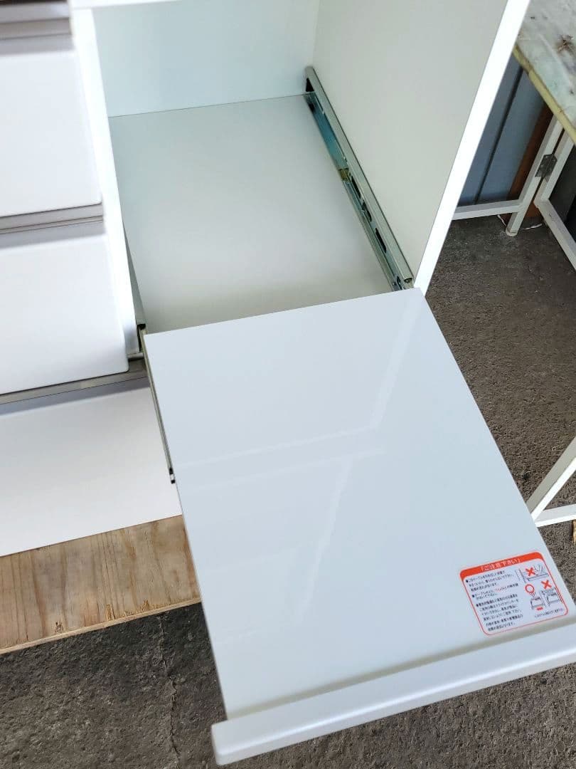 引取り限定！幅120cm キッチンボード 食器棚 アルミナ2 120KB ニトリ