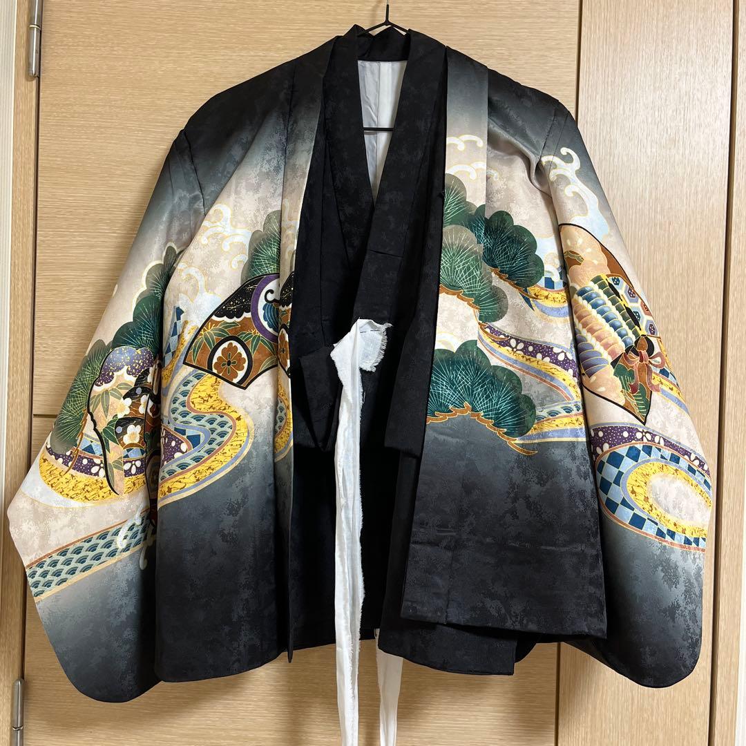 【肩上げ済】七五三　5歳　男の子　着物　袴フルセット