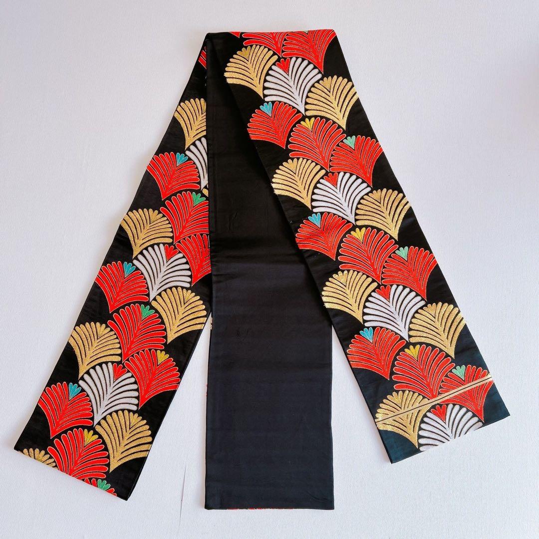 七五三　7歳　女の子　着物フルセット　小物セット　赤×黒♡すぐ着れます　5241