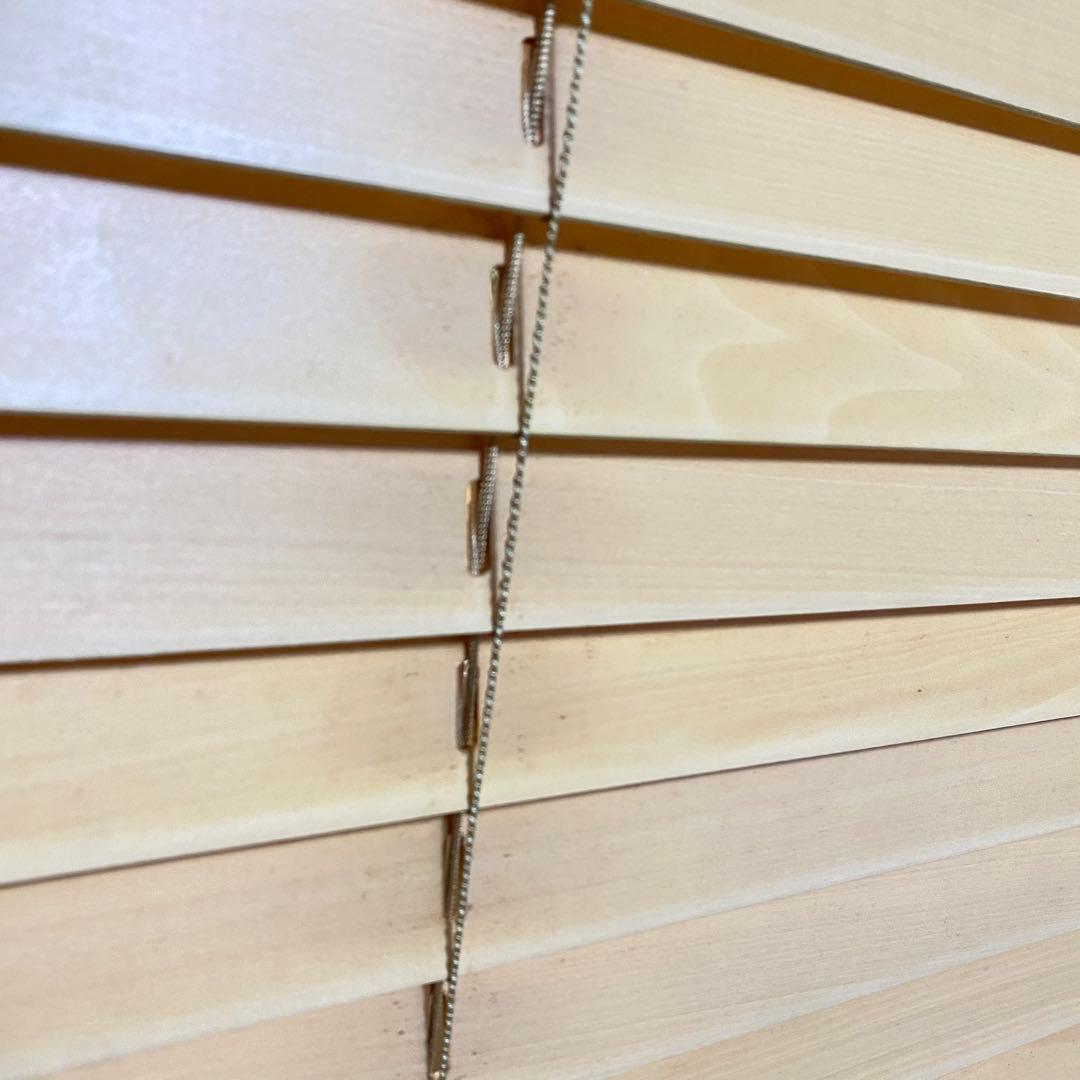 セット　ニトリ　木製ブラインド　ナチュラル　88cm 138cm