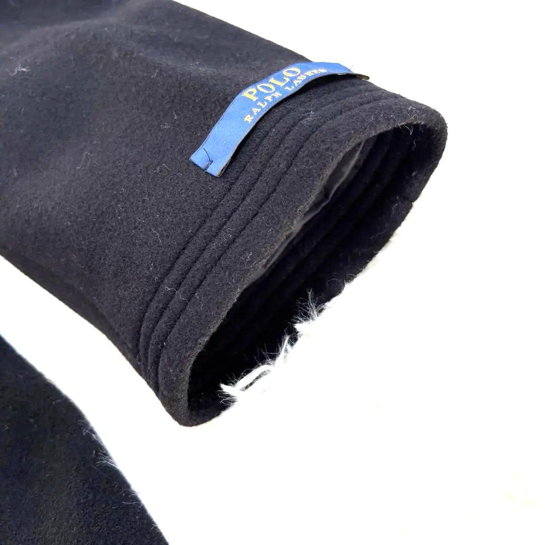 【近年✨️】ポロラルフローレン チェスターコート ロング ウール ブラック XL