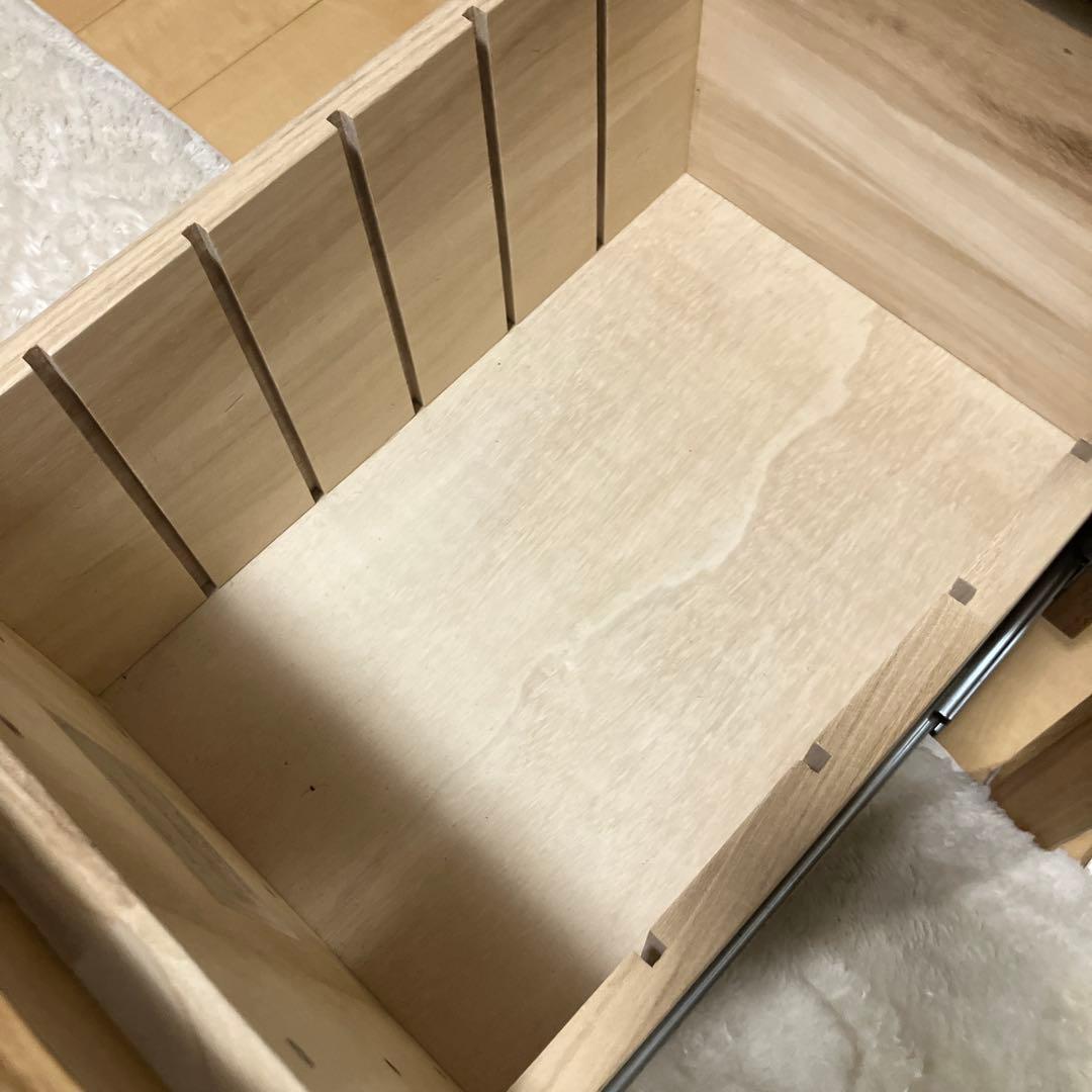 廃盤品 無印良品 オーク無垢材 デスク キャビネット セット