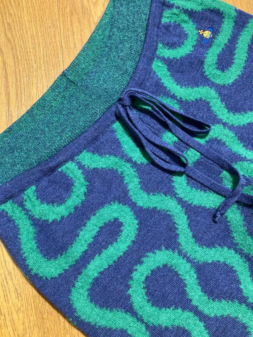 [VIVIENNE WESTWOOD] 21AW スクイグルニットパンツ S/M