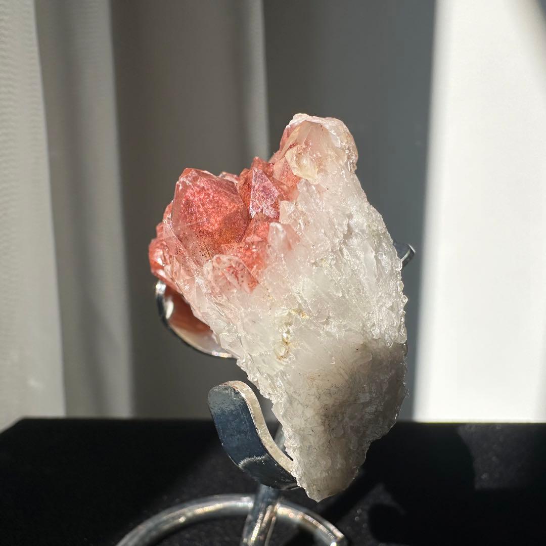 天然石赤水晶のクラスター　置物NO.090304