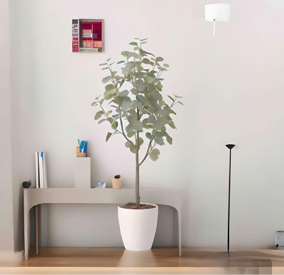 光触媒　人工観葉植物　ウォールグリーン　フェイクグリーン　ユーカリツリー1.35