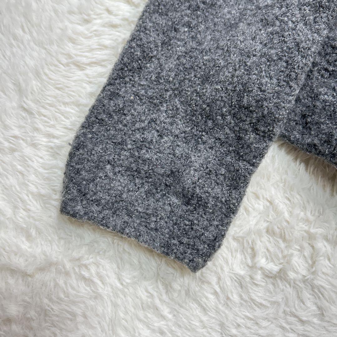 【マックスマーラ】長袖ニット 無地 カジュアル 羊毛 ウール モノトーン 高級感