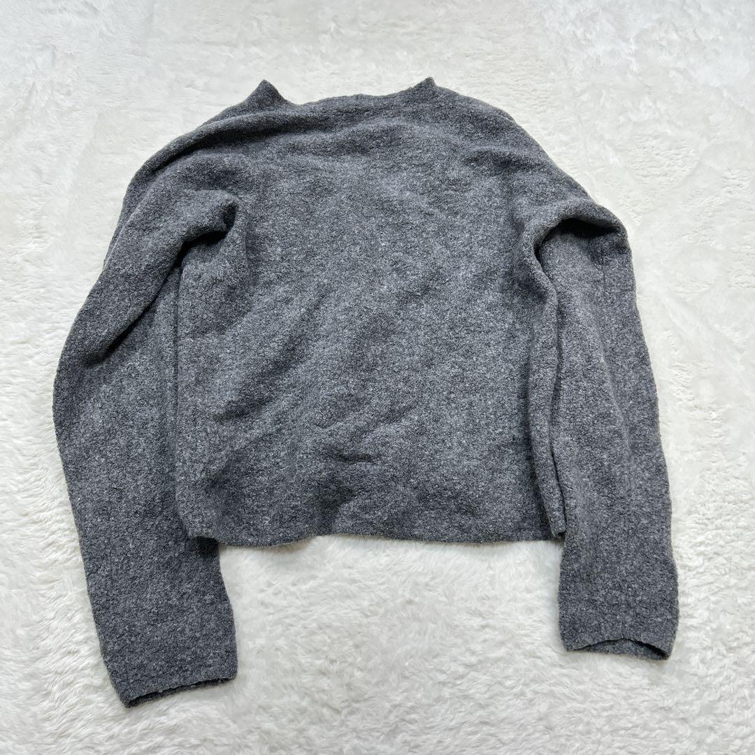 【マックスマーラ】長袖ニット 無地 カジュアル 羊毛 ウール モノトーン 高級感