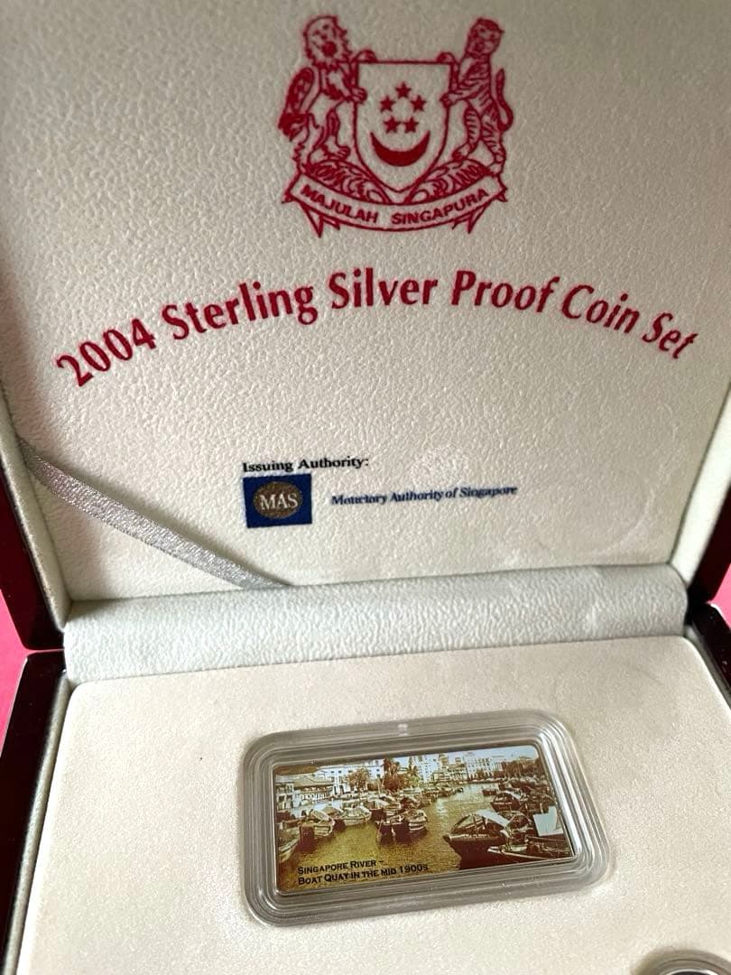 シンガポール造幣局 スターリングシルバープルーフセット 2004