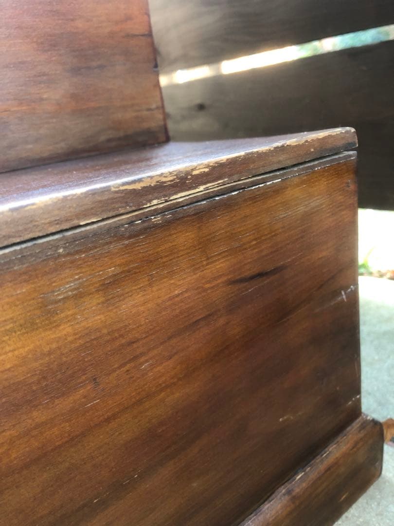 階段箪笥　両開き４段　昭和レトロ　古道具　アンティーク　骨董