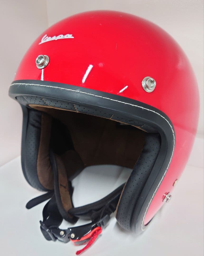 Vespa 純正 ジェットヘルメット レッド