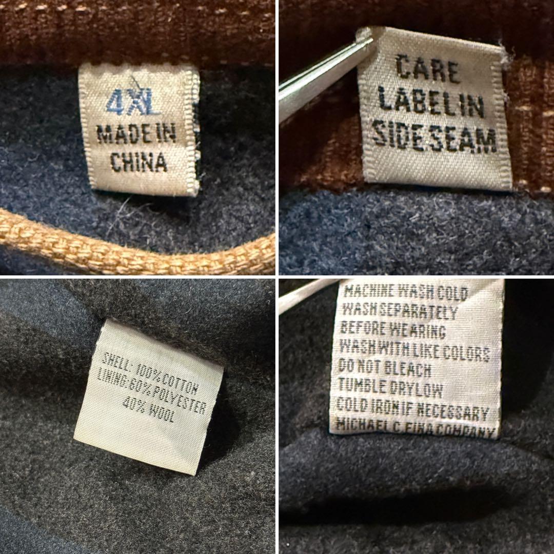 『漢』燃堂ダック地デトロイトジャケットコーデュロイ襟ヴィンテージ古着雰囲気