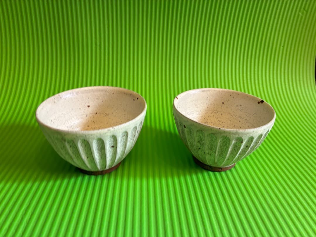 余宮隆　白しのぎカフェオレボウル　2点セット