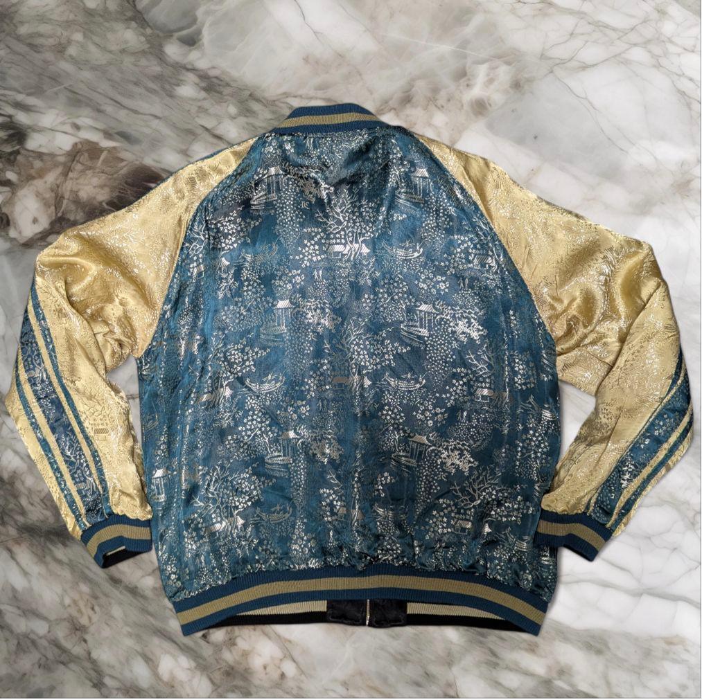 SATORI サトリ 豪華 総刺繍 不死鳥 鳳凰 リバーシブル スカジャン L