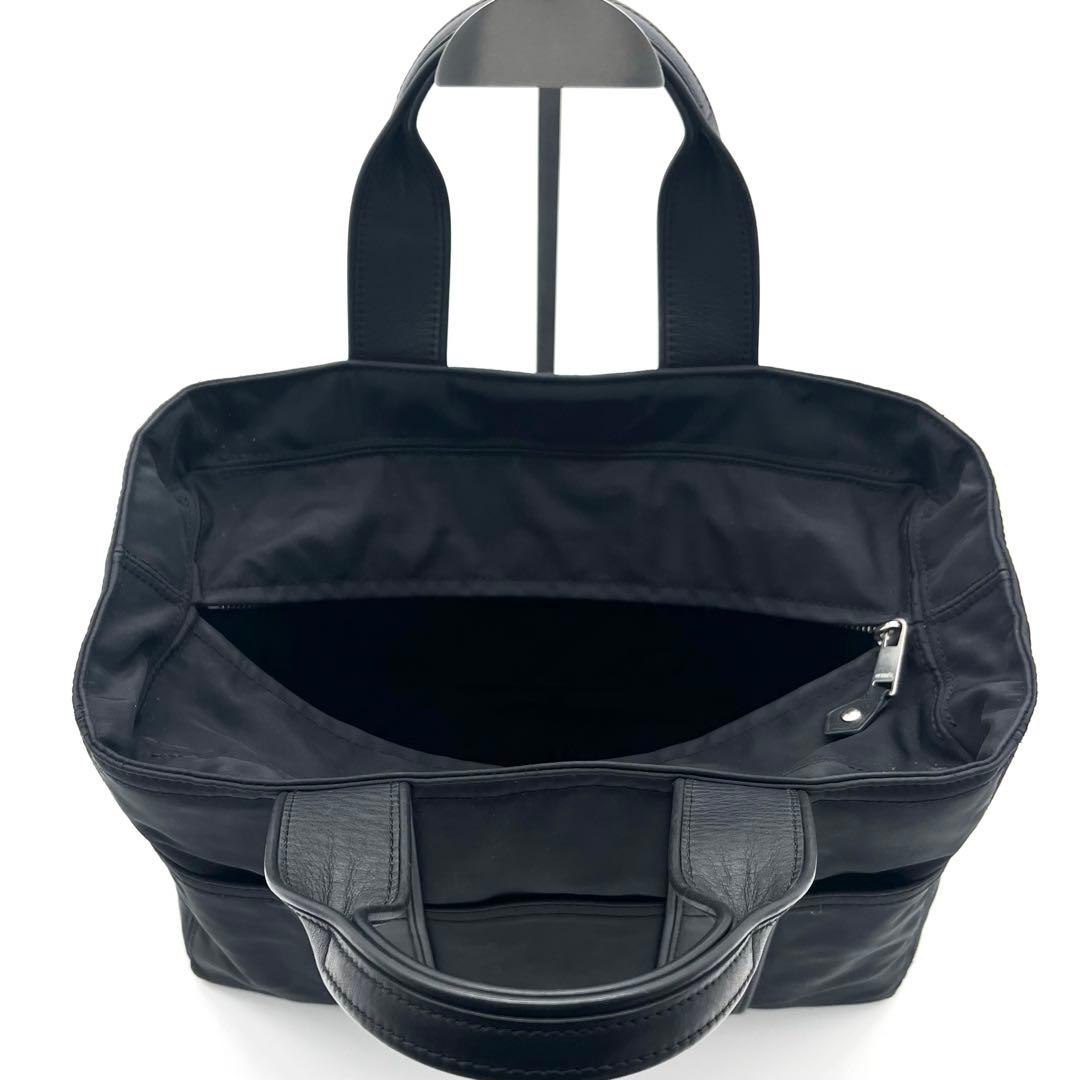 HERMES エルメス アカプルコPM トートバッグ ブラック ナイロン 廃盤