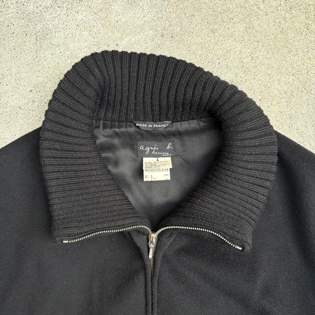 90s agnes b. homme カシミア混　ブルゾン