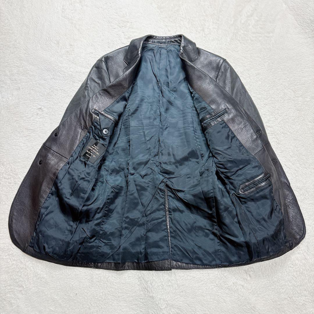 ユナイテッドアローズ 羊革 テーラードジャケット ラムレザー ブラック S