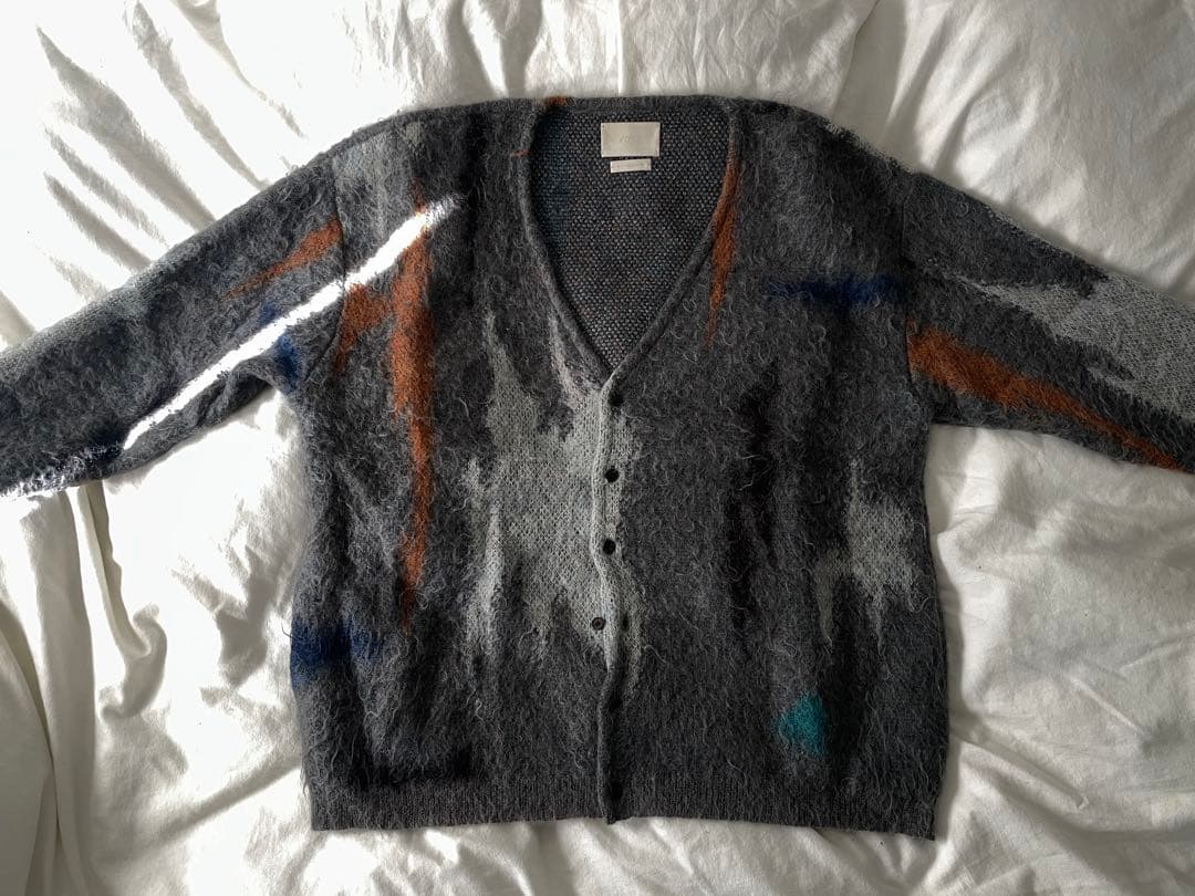 YOKE 22aw モヘアカーディガン グレー