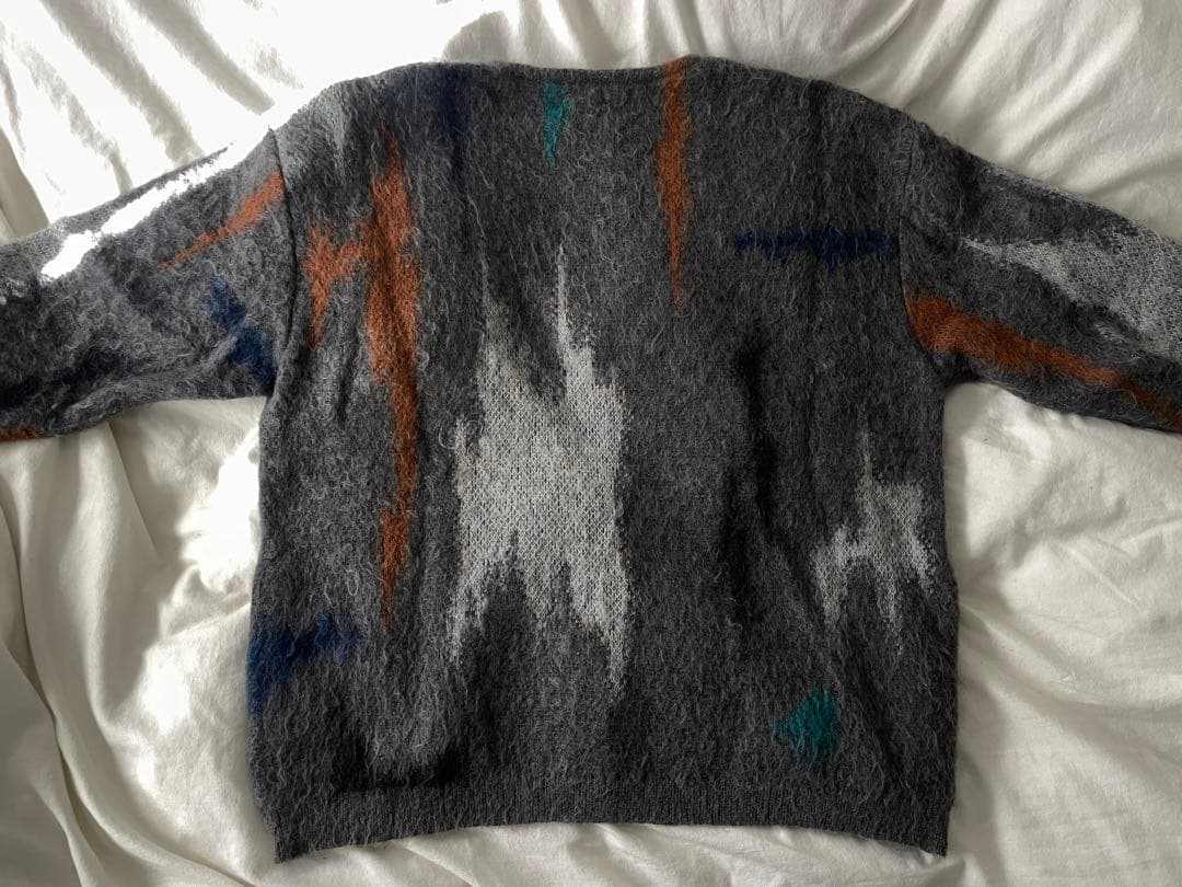 YOKE 22aw モヘアカーディガン グレー